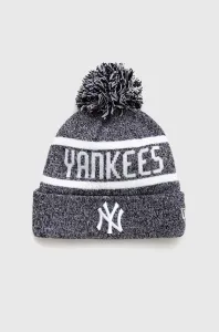 Čepice z vlněné směsi New Era šedá barva, z husté pleteniny, NEW YORK YANKEES