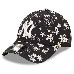 Dětská kšiltovka New Era 9Forty All Over Print Daisy Black MLB Adjustable cap #5777652