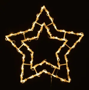 Nexos  65872 Vánoční dekorace na okno - 50 LED, hvězda