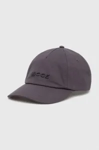 Bavlněná baseballová čepice Nicce šedá barva