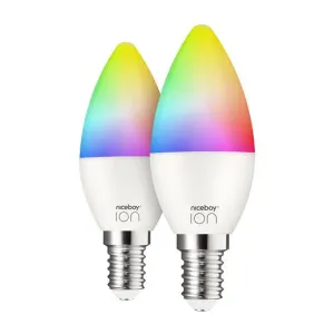 Set LED smart žárovek Niceboy ION SmartBulb RGB E14 Set (2 ks)