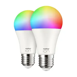 Set LED smart žárovka Niceboy ION SmartBulb RGB E27 Set (2 ks)