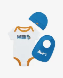 Nike ksa coral reef hat, bodysuit & bib 3-piece  set 0-6m