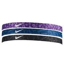 Nike printed headbands 3pk uni