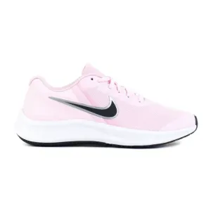 NIKE-Star Runner 3 Jr pink foam/black/white Růžová 36,5