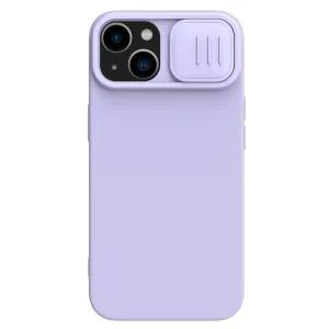 Nillkin CamShield Silky Silicone Case pro iPhone 15 Plus s krytem fotoaparátu - fialový