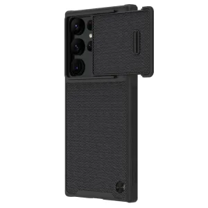 Nillkin Textured S Case Samsung Galaxy S22 Ultra pancéřované pouzdro s krytem fotoaparátu černé