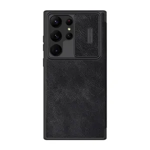 Pouzdro Nillkin Qin Leather Pro case for SAMSUNG S23 Ultra, black (6902048258549)