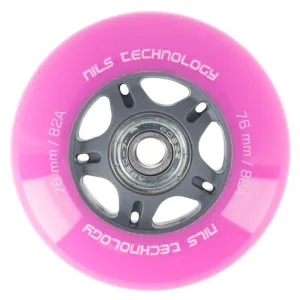 NILS - PU kolečka s ložisky EXTREME 70x24mm ABEC 7 růžové