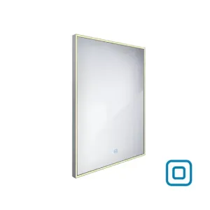 Nimco zrcadlo LED senzor  600 x 800 Model 13000 hliníkový rám ZP 13002V ZP 13002V