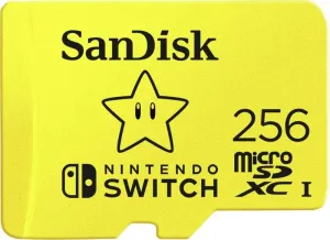 Paměťová karta microSDXC, 256 GB, SanDisk Extreme Nintendo Switch™, UHS-I, UHS-Class 3, vhodné pro Nintendo Switch™