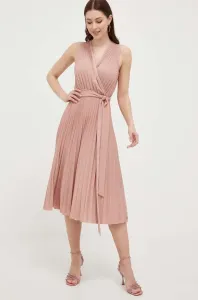 Šaty Nissa růžová barva, midi #5336176