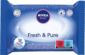 NIVEA Baby Fresh&Pure 63 ks - vlhčené ubrousky