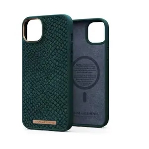 Njord iPhone 14 Plus Salmon Leather Magsafe Case Green