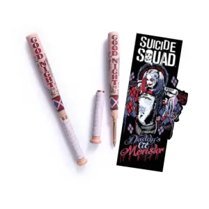 Noble Pero ve tvaru baseballové pálky a záložka - Harley Quinn