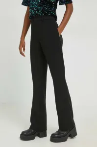 Kalhoty Noisy May dámské, černá barva, zvony, high waist #4229792