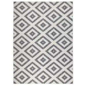 NORTHRUGS Kusový koberec Twin-Wendeteppiche 103132 grau creme, 240 × 340 cm