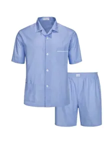 Nadměrná velikost: Novila, Krátké pyžamo, Patrick Světle Modrá #4790041