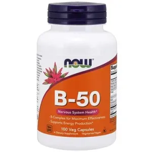 Now® Foods Vitamin B-50 Complex, 100 rostlinných kapslí