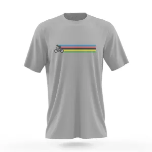 NU. BY HOLOKOLO Cyklistické triko s krátkým rukávem - A GAME - šedá/vícebarevná #2512828