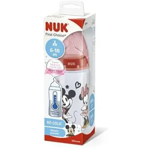 NUK FC+ láhev Mickey s kontrolou teploty 300 ml, červená #108183