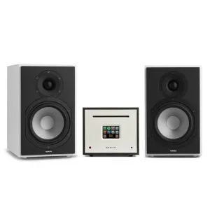 Numan Unison Reference 802 Edice - All-in-One stereo systém, včetně 2 reproduktorů, černá/bílá + kryt #762995