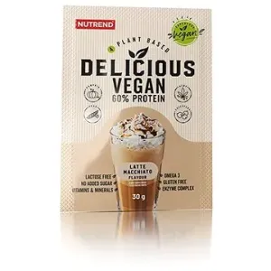 Nutrend Delicious Vegan Protein, 5x30 g, latte macchiato