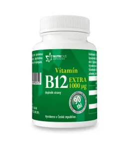Nutricius Vitamín B12 extra 1000µg tbl. 90