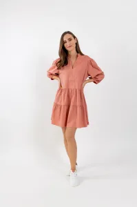 Dámské košilové šaty Be Lenka Essentials - Salmon Pink XS/S
