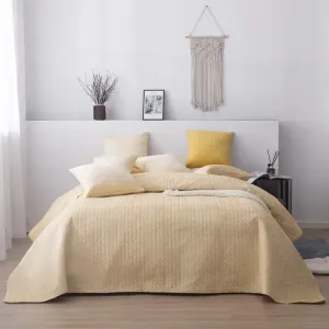 Luxusní přehoz na postel MOXIE meruňkový 240 x 220 (přikrývka na postel)