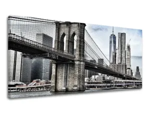 Obraz na stěnu Panoráma MĚSTO / NEW YORK  (moderní obrazy na plátně) #1460228