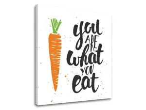Obraz na zeď s textem You are what you eat (moderní obrazy s textem)
