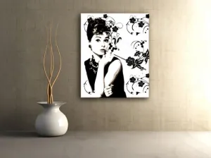 Ručně malovaný POP Art Audrey Hepburn 80x100 cm #1459367