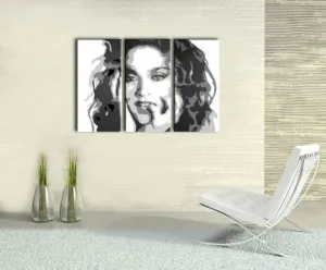 Ručně malovaný POP Art Madonna 3 dílný 120x80cm #1459371
