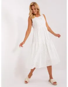 Dámské šaty s volánem OCH BELLA bílé