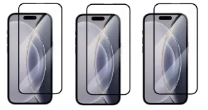 2+1 ZDARMA! 3PACK 3D Ochranné tvrzené sklo - Apple iPhone 15 Pro