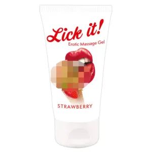 Lick it - jedlý lubrikant - jahodový (50ml)