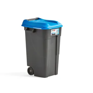Plastová nádoba na odpad LEWIS, 120 l, modré víko