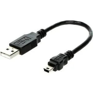 OEM USB A-MINI 5-pin černý, 0.15m