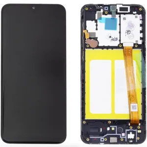 LCD display Samsung A202 Galaxy A20e dotyk + přední kryt náhrada OEM černý