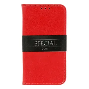 Pouzdro Flip BOOK Special Xiaomi Redmi Note 11 PRO, Note 11 PRO 5G pravá kůže červené