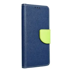 Pouzdro Flip Fancy Diary Samsung A525 Galaxy A52 LTE, A526 A52 5G, A528 A52s modré / lemon