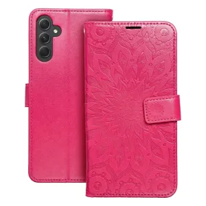 Pouzdro Flip Mezzo Book Samsung A546 Galaxy A54 vzor mandala Magenta fialovo červené