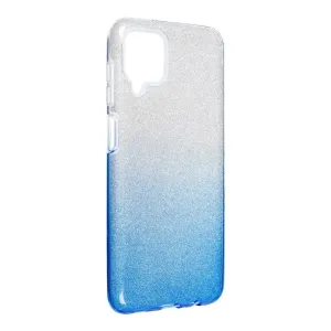Pouzdro Focell Shining Samsung Galaxy A12 A125F Stříbrná-modré