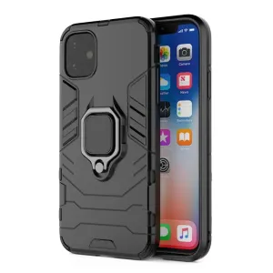 Pouzdro silikon Apple iPhone 7, 8, SE 2020 Ring Armor Case černé
