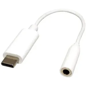 OEM Adaptér USB C(M) - jack 3,5, sluchátka + mikrofon bílý