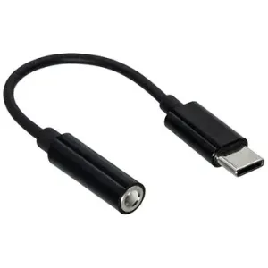 OEM Adaptér USB C(M) - jack 3,5, sluchátka + mikrofon, černý