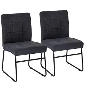 Jídelní židle NORDIC SIMPLE šedá, set 2 ks