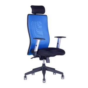 Ergonomická kancelářská židle OfficePro Calypso Grand Barva: modrá, Opěrka hlavy: s opěrkou