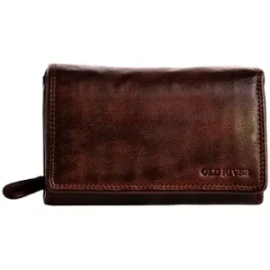 Old River Dámská kožená peněženka WS-6022 tmavě hnědá